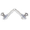 CRL Deluxe Glass Showcase Corner Connectors - Glass Connectors and Glass Clamps