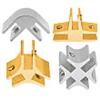 Anodized Aluminum Connectors for 3/8" Glass - Glass Connectors and Glass Clamps
