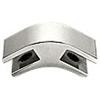 Deluxe Glass Furniture Connectors for 1/2" Glass - Glass Connectors and Glass Clamps