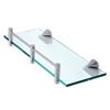 Brushed Nickel Glass Shelf Rods and Supports