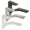 Aluminum Shelf Brackets for 5/8" to 3/4" Glass