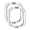 CRL 6" Back-to-Back Acrylic Smooth Pull Handles