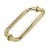 CRL 18" Brass Back-to-Back Towel Bar for Glass