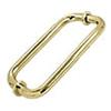 CRL 24" Brass Back-to-Back Towel Bar for Glass