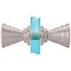 CRL Ribbed Bow-Tie Style Door Knobs