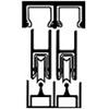 CRL Deluxe Showcase Sliding Track Assemblies