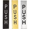 CRL Push Sign - Etched Brass