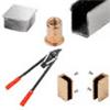CRL Square Partition Post Component Parts