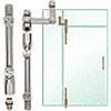 Pivot Door System for Use With Single or Double Free-Swinging Doors With Sidelite and Glass Transom 