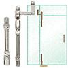 Pivot Door System for Use With Single or Double Doors With Sidelite and Glass Transom 