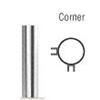 CRL PP08 Series 12" Corner Posts