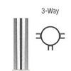 CRL PP08 Series 12" 3-Way Posts