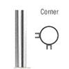 CRL PP08 Series 18" Corner Posts