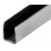 Radiused Back Stainless Steel U-Channel for 1/4" Glass