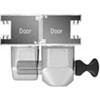 Face Mount Security Lock Stainless Steel Pullbolt
