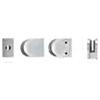 Z-Series Mini Round Stainless Steel Glass Clamps - Radius Base