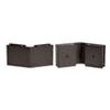 CRL Square Style 135 Degree Glass-to-Glass Clamps