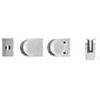 Z-Series Mini Round Stainless Steel Glass Clamps - Flat Base
