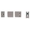 Z-Series Small Square Zinc Glass Clamps for 1/4" Glass