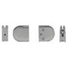 Z-Series Round Type Radius Base Zinc Glass Clamps for 1/4" and 5/16" Glass