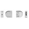 Z-Series Round Type Radius Base Stainless Steel Clamps for 1/4" and 5/16" Glass