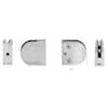 Z-Series Round Type Flat Base Stainless Steel Clamps for 1/2" Glass