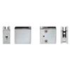 Z-Series Square Type Radius Base Stainless Steel Clamps for 3/8" Glass