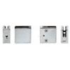 Z-Series Square Type Flat Base Stainless Steel Clamps for 3/8" Glass