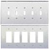 Five Gang Acrylic Mirror Plates 