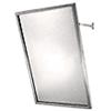 Framed Stainless Steel Tilting Mirror