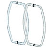 CRL Glass Mounted Curved Pull Handle