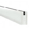 CRL 4" Square Door Rails for 3/8" Glass without Lock - 35-3/4" Length 