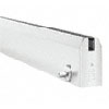 CRL 4" Tapered Door Rails for 3/8" Glass with Lock - 35-3/4" Length 