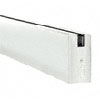 CRL 4" Square Door Rails for 1/2" Glass without Lock - 35-3/4" Length 