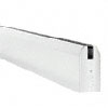CRL 4" Tapered Door Rails for 1/2" Glass without Lock - 35-3/4" Length 