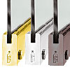 10" Door Rails for 1/2" Glass With Lock