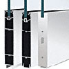 10" Door Rails for 1/2" Glass Without Lock