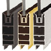 10" Door Rails for 3/4" Glass Without Lock