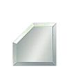 Mitered Mirror Corners Beveled On All Five Sides