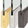 4" Square Door Rails for 3/4" Glass With Lock - Custom Length