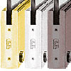 4" Square Door Rails for 3/4" Glass Without Lock - 35-3/4" Length