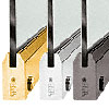4" Tapered Door Rails for 1/2" Glass with Lock - Custom Length