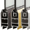 4" Tapered Door Rails for 1/2" Glass without Lock - Custom Length