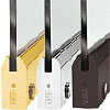 4" Tapered Door Rails for 3/8" Glass without Lock - Custom Length