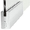 6" Square Rails for 3/4" Glass without Lock - Custom Lengths