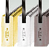 6" Square Sidelite Rails for 3/4" Glass