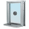 CRL Bullet Resistant Exterior Glazed Exchange Window with Shelf and Deal Tray