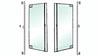 DB131 Glass Mount Handles