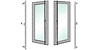 DB132 Aluminum Door Mount Handles