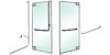 PA100 Series Glass Mount Panic Handles